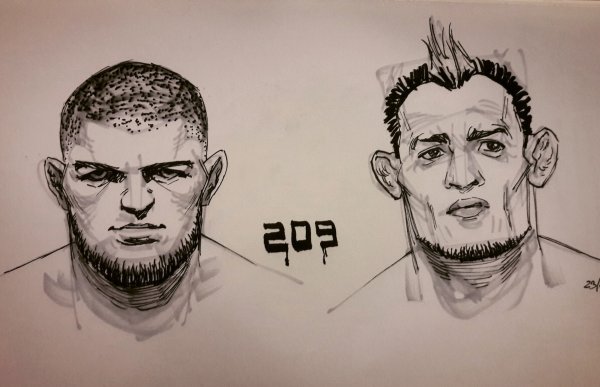 Рисунок Хабиба Нурмагомедова