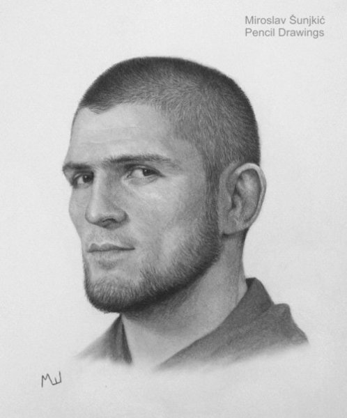 Раскраска боксер Хабиб