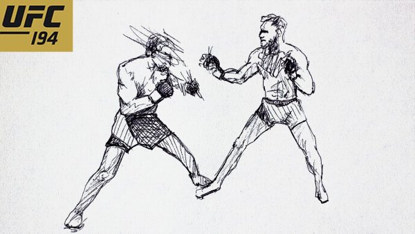 Портрет Хабиба Нурмагомедова карандашом