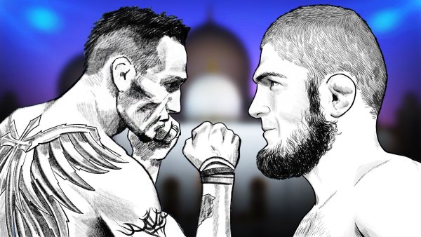 Портрет Хабиба Нурмагомедова карандашом