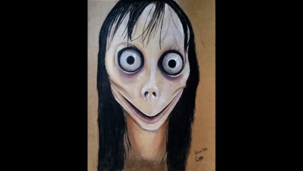 МОМО рисунок карандашом