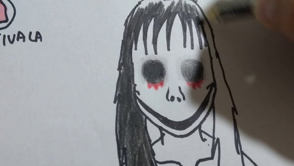 МОМО рисунок карандашом