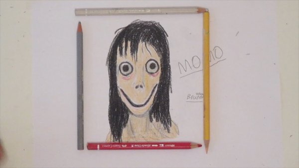 МОМО рисунок карандашом