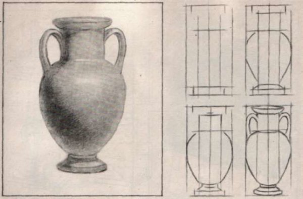 Симметричная ваза рисунок