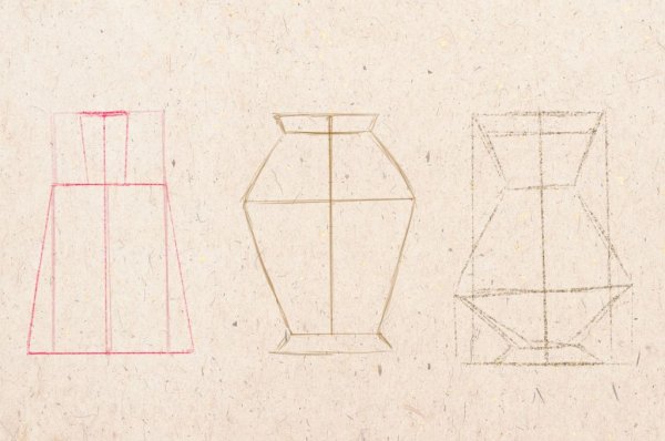 Симметричное рисование вазы