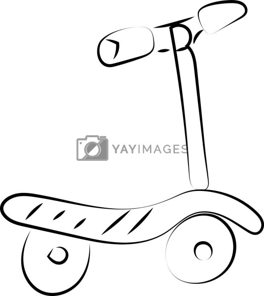 Самокат из бумаги