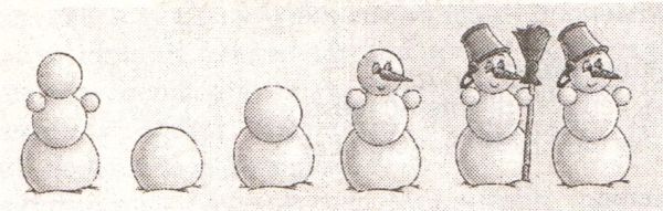 Снеговик последовательность