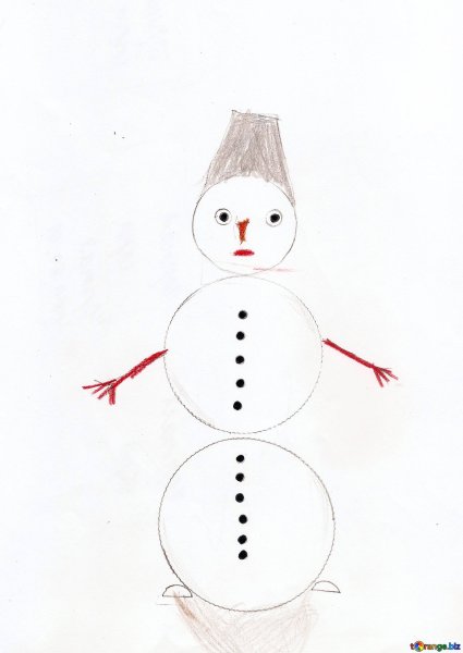Рисование снеговика