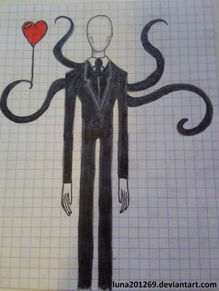 Нарисовать СЛЕНДЕРМЕНА