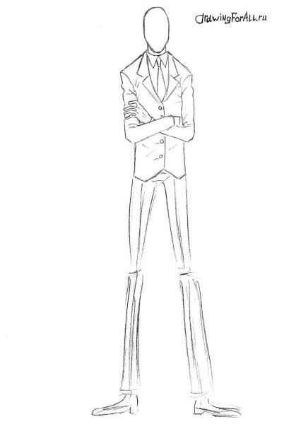 Рисунки СЛЕНДЕРМЕНА карандашом