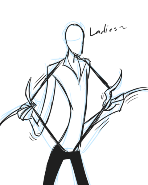 Слендер Мэн рисовка