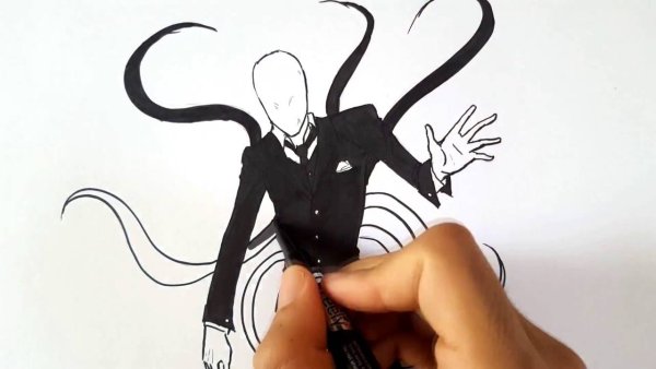 Slender man тату
