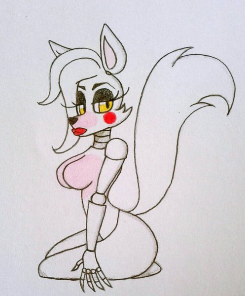 Срисовка Мангл из Фредди