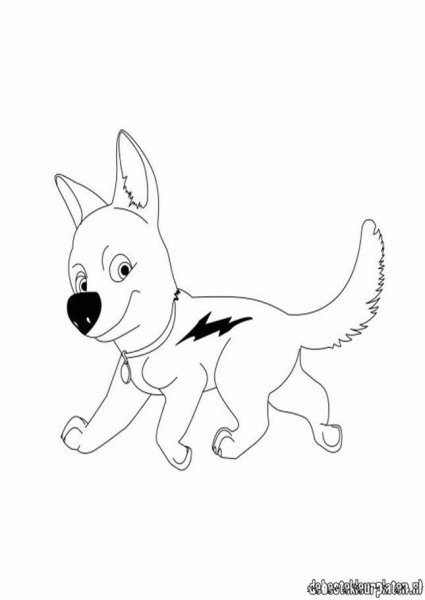 Вольт из мультика рисунок