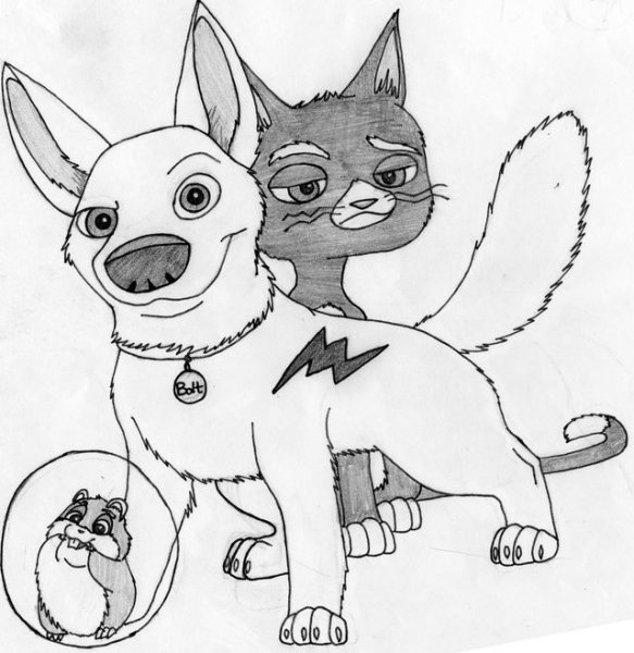 Вольт персонаж раскраска