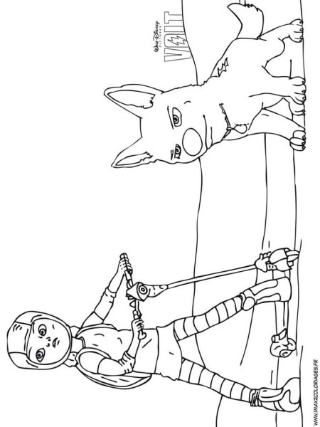 Раскраска вольт и варежка