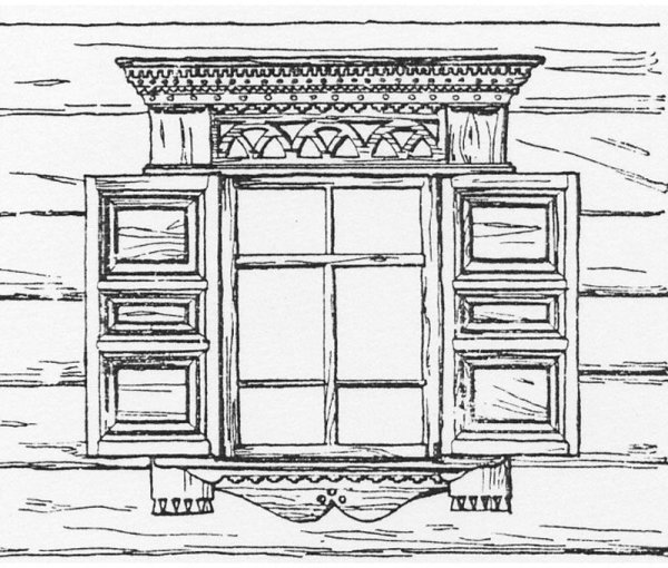 Окно древнерусской избы