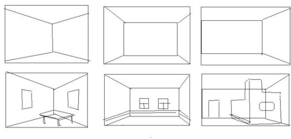 Рисование комнаты поэтапно