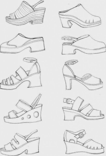 Наброски обуви