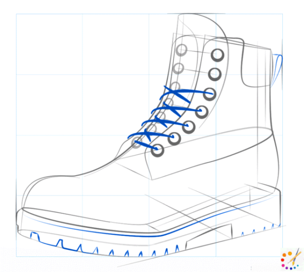 Зимняя мужская обувь срисовать