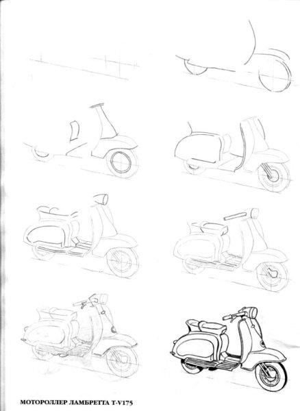 Рисунки по клеточкам квадроциклы