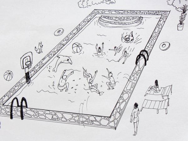 Кроль на груди рисунок