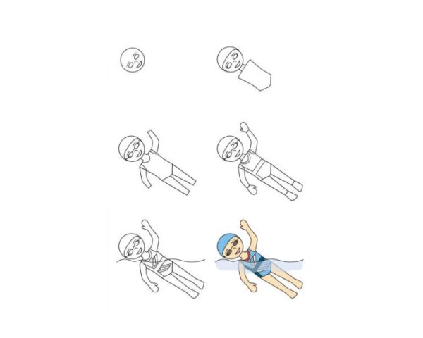 Бассейн срисовать