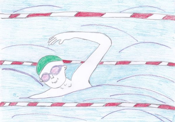 Плавательный бассейн рисунок