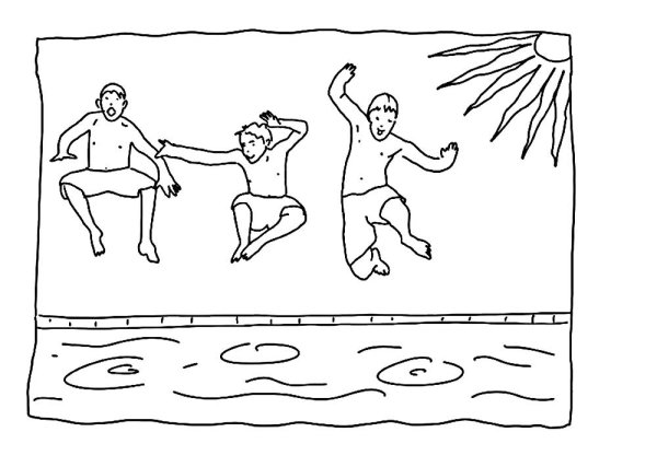 Раскраска закаливание для детей