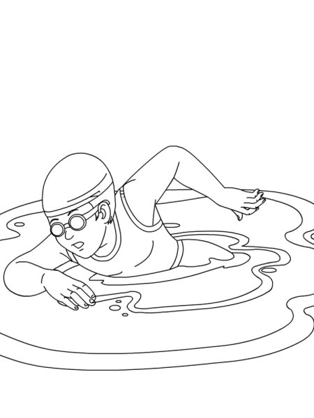 Нарисовать дом с бассейном