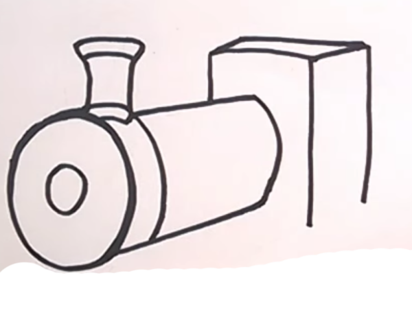 Схема рисования поезда в подготовительной группе