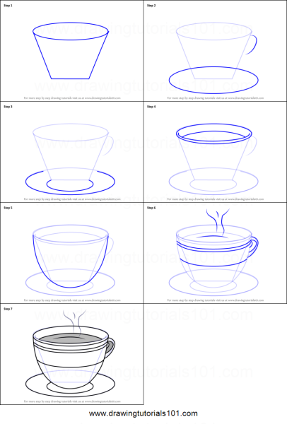 Рисунок чашки карандашом поэтапно для начинающих
