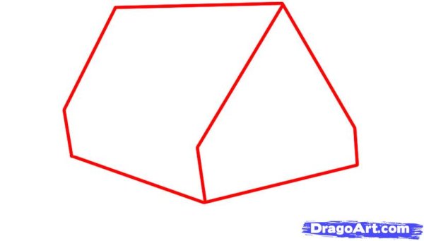 Нарисовать палатку легко