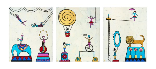 Артисты цирка для аппликации