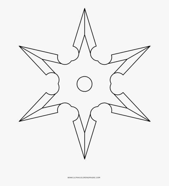 Сюрикен раскраска Наруто