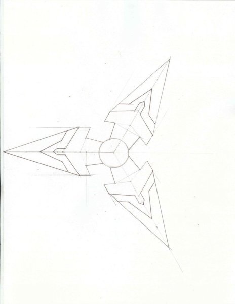 Сюрикены Гэндзи чертёж