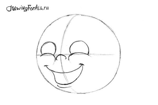 Поэтапное рисование колобка