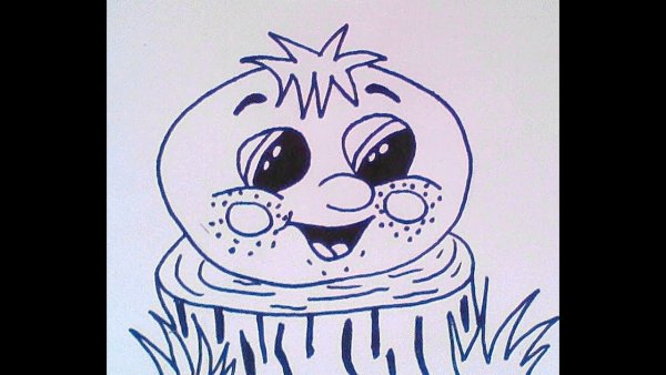 Рисунки для срисовки Колобок