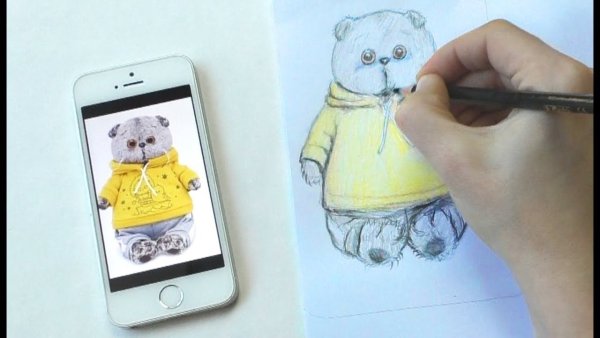 Рисунок Басика карандашом