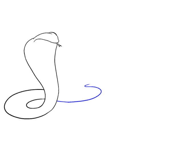 Кобра поэтапное рисование