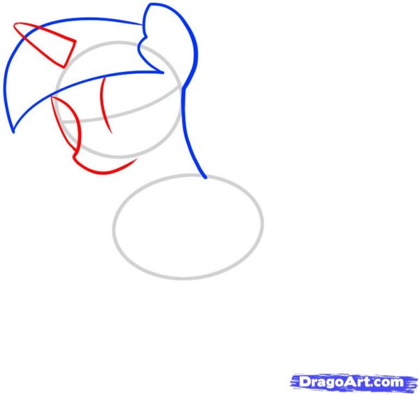 Нарисовать Искорку поэтапно