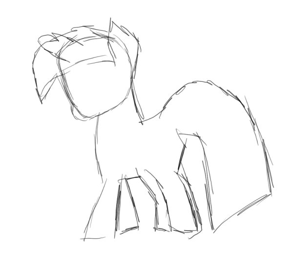 Поэтапный рисунок Искорки