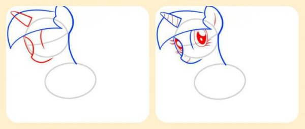 Поэтапный рисунок Искорки