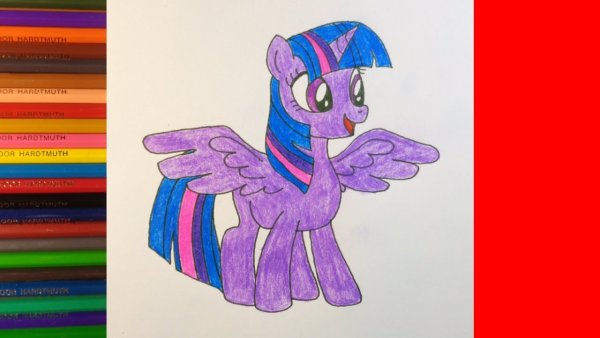 Пони Искорка для срисовки