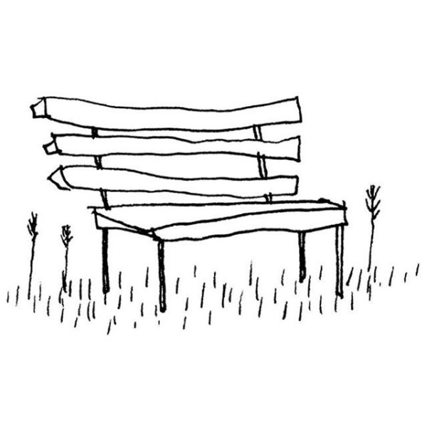 Поэтапное рисование скамейки