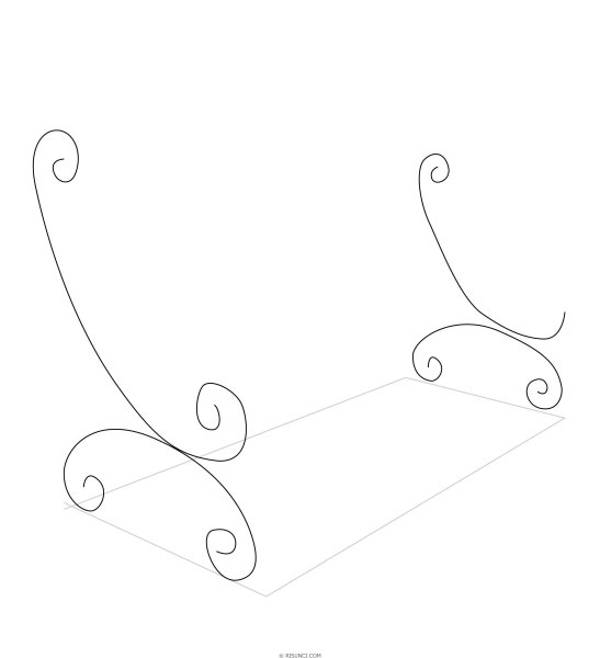 Скамейка рисунок карандашом