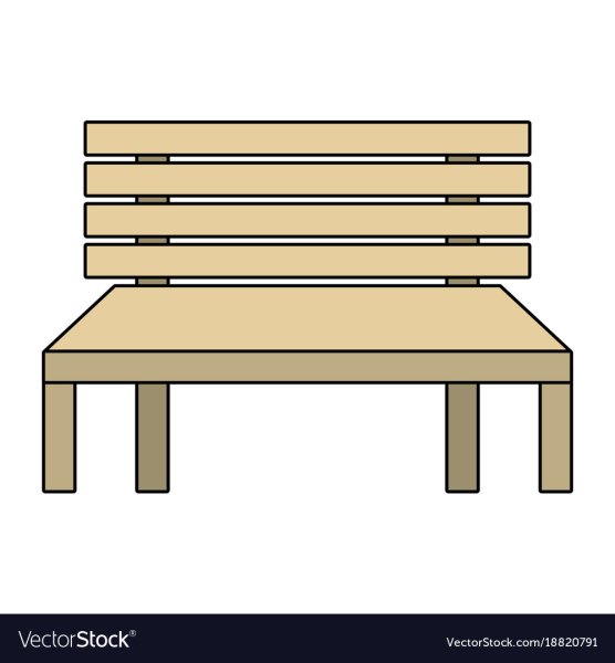 Поэтапное рисование скамейки