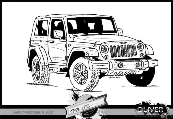 Jeep Wrangler Sketch