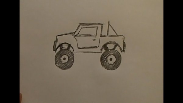 Как нарисовать джип