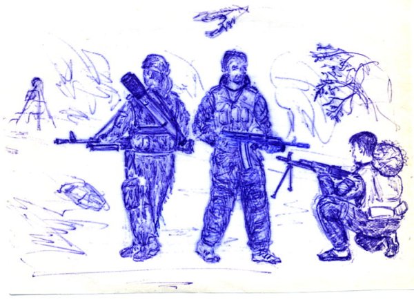 Солдат Миротворец рисунок